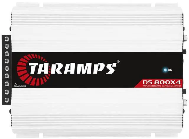 Main image of Taramps DS 800x4 1 Ohm 800 Watts RMS 4-Channel 200x4 RMS, Class D, Full Range, Crossover High / Low Pass Fixed, Bridgedable Car Audio Amplifier, White