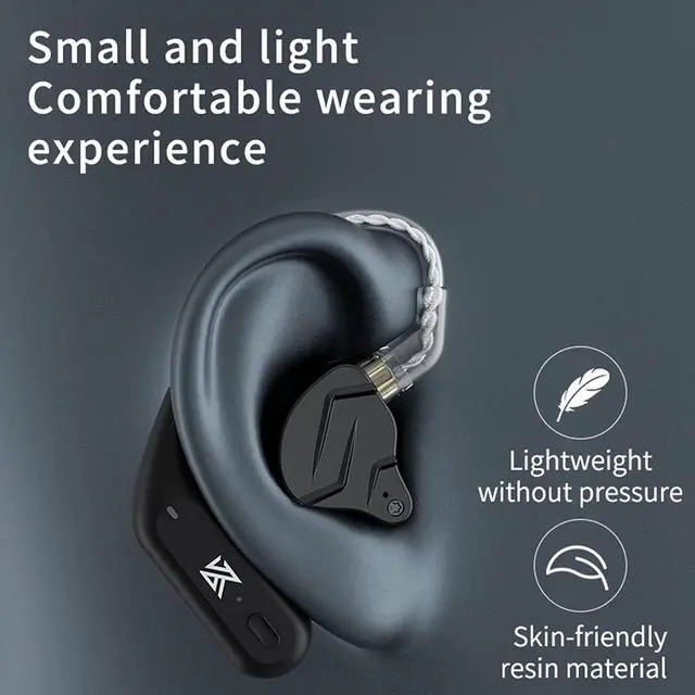 Alt view image 4 of 7 - KZ AZ09 IEM Bluetooth Adapter,Bluetooth 5.4 Ear-Hook Module | Wireless Waterproof, Long Battery Life Cable for KZ Castor Pro/ZS10 PRO/X/2, ZSN Pro/X, AS16 PRO, Zax,ZAR, CRA/C12(C pin)