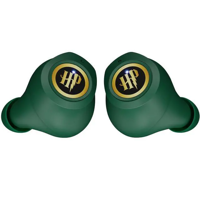 Alt view image 2 of 7 - Harry Potter Slytherin Wireless Bluetooth Earbuds with Charging Case, Built-in Mic, 30 Hr Playtime, Officially Licensed | Harry Potter Gifts for Women, Men, Teens, Kids & All Fans of Slytherin