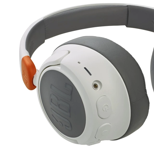 Alt view image 7 of 7 - JR 460NC - Cancelling Kids Headphones - White Safe Sound, Active Noise Cancelling, Communicate with built-in mic, Up to 20-hour battery life and quick recharging