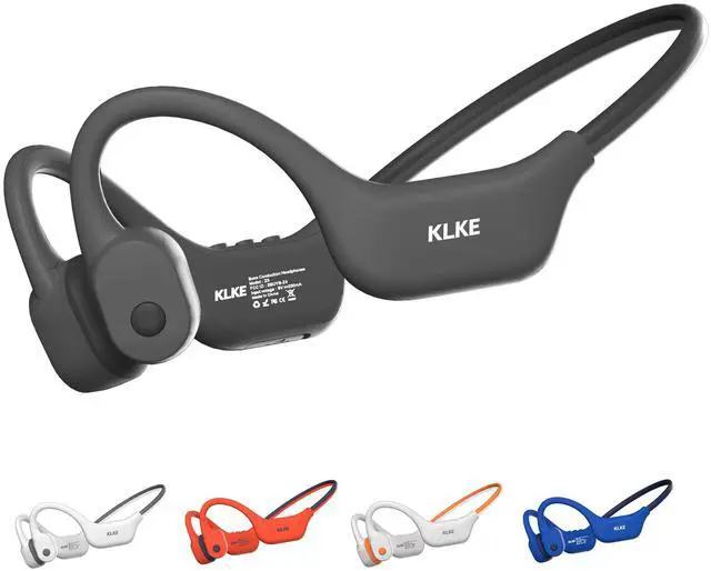 Main image of Open-Ear Bone Conduction Headphones with Mic, Sports Headset | Rear Safety Light, Dual Sound Modes, Adjustable Fit, IP66 Sweatproof, 10H Playtime Ideal for Cycling, Hiking & Outdoor Sports