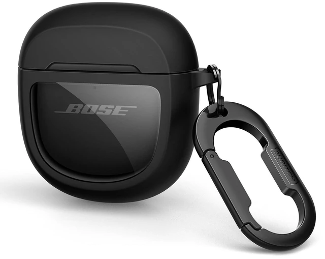 Main image of Protective Cases for Bose QuietComfort Earbuds II 2022 / QuietComfort Ultra/Ultra Earbuds 2nd Gen, Shockproof Case Cover for Bose QC ii 2 & Ultra Case Accessories with Carabiner, Black
