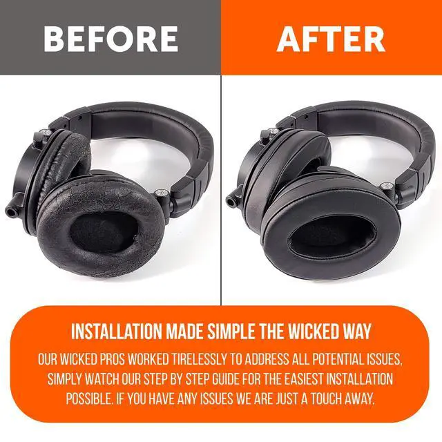 Alt view image 3 of 7 - Wicked Cushions PadZ - Thick & Soft Ear Pads for ATH M50X / M40X / SteelSeries Arctis/HyperX Cloud & Alpha/Logitech G Pro X/Compatible with Over 50 Headphones | Black