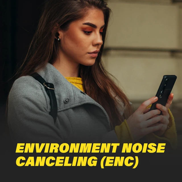 Alt view image 5 of 6 - TWS2 True Wireless Earbuds, Bluetooth Earbuds with Microphone, Environmental Noise Cancelling, Wireless Earphones for Android and iOS, Fast Charging Case USB-C with 24 Hours of Playtime