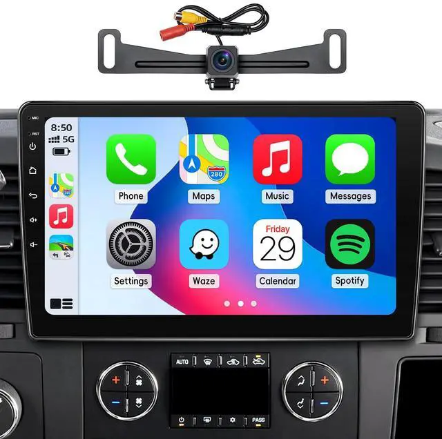 Main image of Car Radio Upgrade for Chevy Silverado 2007-2013 Tahoe GMC Sierra Yukon | 2+64G Android 15 Head Unit Stereo with 10 Inch Touch Screen CarPlay Android Auto Backup Camera