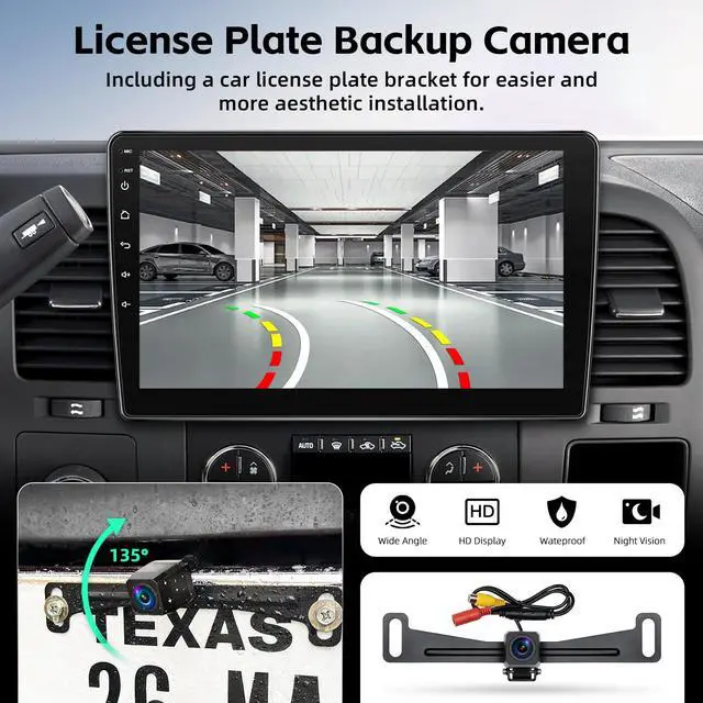 Alt view image 5 of 7 - Car Radio Upgrade for Chevy Silverado 2007-2013 Tahoe GMC Sierra Yukon | 2+64G Android 15 Head Unit Stereo with 10 Inch Touch Screen CarPlay Android Auto Backup Camera