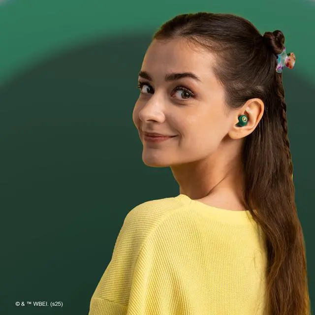 Alt view image 7 of 7 - Harry Potter Slytherin Wireless Bluetooth Earbuds with Charging Case, Built-in Mic, 30 Hr Playtime, Officially Licensed | Harry Potter Gifts for Women, Men, Teens, Kids & All Fans of Slytherin
