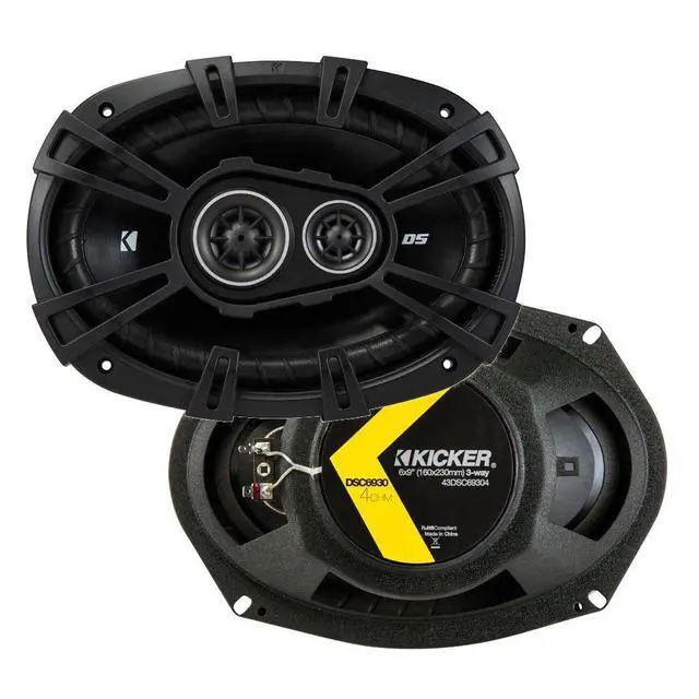 Alt view image 2 of 7 - Speaker Package of 2 Items: DS Series Two 6"x9" Coaxial Speakers 4-Ohm & Two 6.5" Coaxial Speakers 4-Ohm - 1x 43DSC69304, 1x 43DSC6504