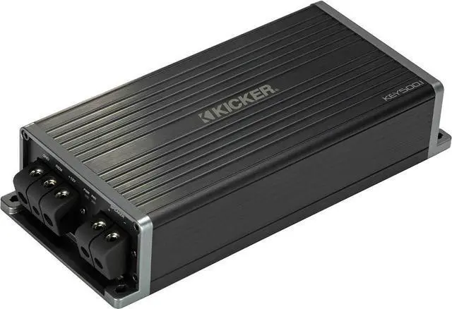 Main image of 47KEY5001 500-Watt Mono Channel Amp with Start/Stop Capability | Compact subwoofer bass upgrade, easy install in trucks and daily drivers, keeps playing through engine restarts, deep lows