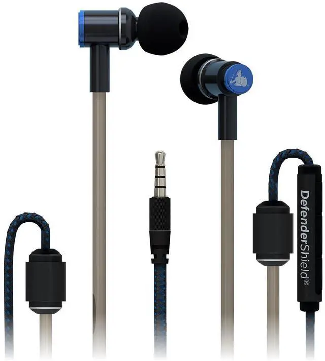 Main image of EMF Radiation-Free Earbuds Air Tube Stereo Headphones Universal Acoustic Headphones Wired Mic & Audio Controls Secure Fit Wired Earbuds, 3.5mm Jack, Sports Tips & 3 Ear Tip Sizes