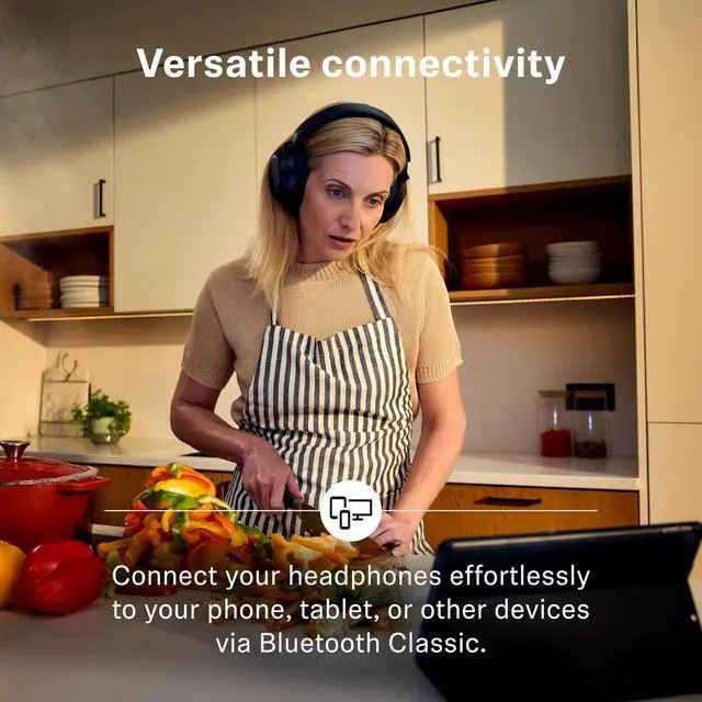 Alt view image 5 of 7 - RS 255 TV Headphones - Bluetooth Headphones and Transmitter Bundle - Low Latency Wireless Headphones with Virtual Surround Sound, Speech Clarity and Auracast Technology - 50 h Battery