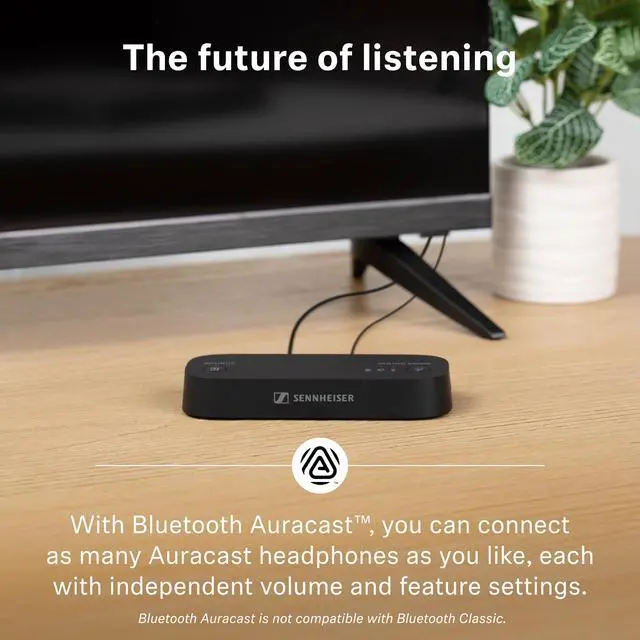 Alt view image 7 of 7 - RS 255 TV Headphones - Bluetooth Headphones and Transmitter Bundle - Low Latency Wireless Headphones with Virtual Surround Sound, Speech Clarity and Auracast Technology - 50 h Battery