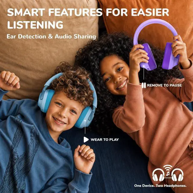 Alt view image 7 of 7 - Q950 Hearing Care Certified Noise Cancelling Headphones for Kids | SafeSound Tech 3.1, TÜV Certified, Sensory Inclusive for Autism, Red Dot Award Winner, 60H Playtime, Storage Case for Travel