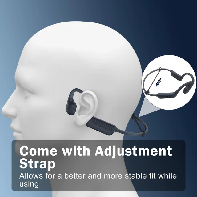 Alt view image 6 of 7 - Liquid Silicone Swimming Headphones-Bone Conduction Headphones, IP68 Waterproof Underwater Earphones, LiteSurge Bluetooth Soft/Skin Open Ear Swim Earbuds with 32 GB MP3 Memory for Sport-Ashy