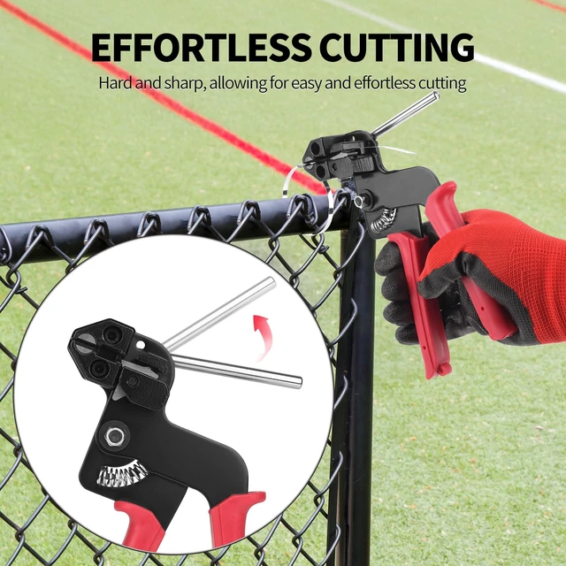 Alt view image 5 of 7 - 105-Piece Cable Tie Gun Kit,11.8 in 304 Stainless Steel Zip Ties Includes 100 metal zip ties, release tool; gun tightens, cuts ties for fence, exhaust pipe, chicken coop, farm, cables