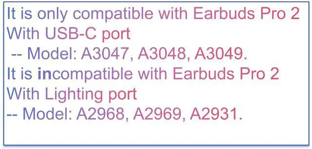 Alt view image 3 of 6 - OEM Single Left Earbuds Replacement for Pod Pro (2nd Generation), A3047, A3048, A3049 USB-C. Genuine Left Ear Side Only, Compatible with Original Air Pro 2 A2968 Charging Case