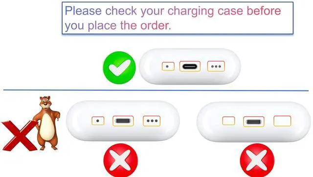 Alt view image 5 of 6 - OEM Single Left Earbuds Replacement for Pod Pro (2nd Generation), A3047, A3048, A3049 USB-C. Genuine Left Ear Side Only, Compatible with Original Air Pro 2 A2968 Charging Case
