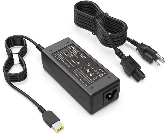 Main image of 65W Slim Tip Laptop Charger for Lenovo ThinkPad T460 T470 T470S T440S | T450 X250 E570 X270 T460S T440 L460 G50 G40 Z50 Z40 X260 X240 T540P E575 L470 ADLX65NLC2A ADLX65NCC3A ADLX65NCC2A Power Cord