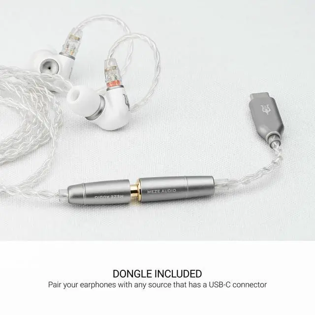 Alt view image 5 of 6 - ALBA | Wired Earbuds in-Ear Monitor Headphones for Audiophiles | USB-C Adapter Included | Smartphone Compatible | Noise Isolating | Ergonomic Metal Chassis