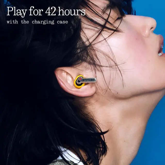 Alt view image 5 of 7 - Ear (3a) Noise Cancelling Earbuds, 45dB Hybrid ANC, 12mm Driver with Hi-Res Audio and Bigger Bass, 6 Mics for Clear Calls & Recording, Dual Connect Bluetooth Earphones for Sport, Travel, Work