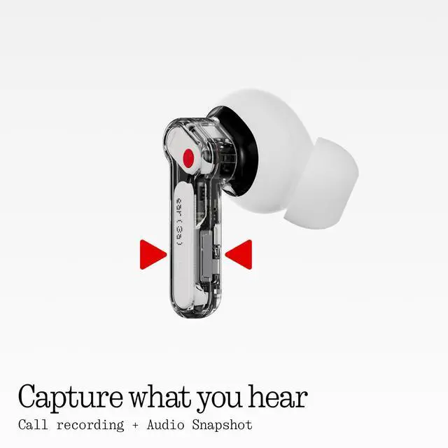 Alt view image 6 of 7 - Ear (3a) Noise Cancelling Earbuds, 45dB Hybrid ANC, 12mm Driver with Hi-Res Audio and Bigger Bass, 6 Mics for Clear Calls & Recording, Dual Connect Bluetooth Earphones for Sport, Travel, Work