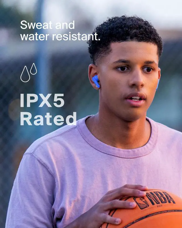 Alt view image 6 of 7 - SoundForm Nano 2 Kids True Wireless Earbuds | In-ear Bluetooth earbuds for kids ages 7+, 85dB volume limiter, IPX5, ENC, touch controls, school, travel