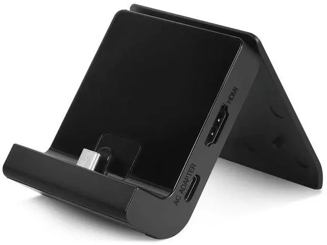 Main image of TV Dock Station for Switch 2 and Gen 1, Mini Portable TV Base Docking Station Charging Stand Playstand Replacement Accessories with 4K@120Hz HDMI Adapter for Switch, OLED