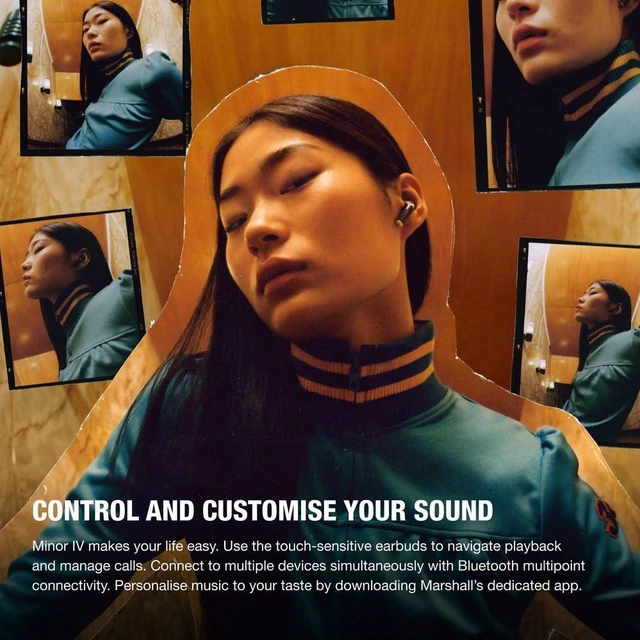 Alt view image 5 of 7 - Minor IV True Wireless Bluetooth Earbuds - Black 30+ Hr Playtime with Charging Case Microphone for Calls IPX4 Water-resistant Design