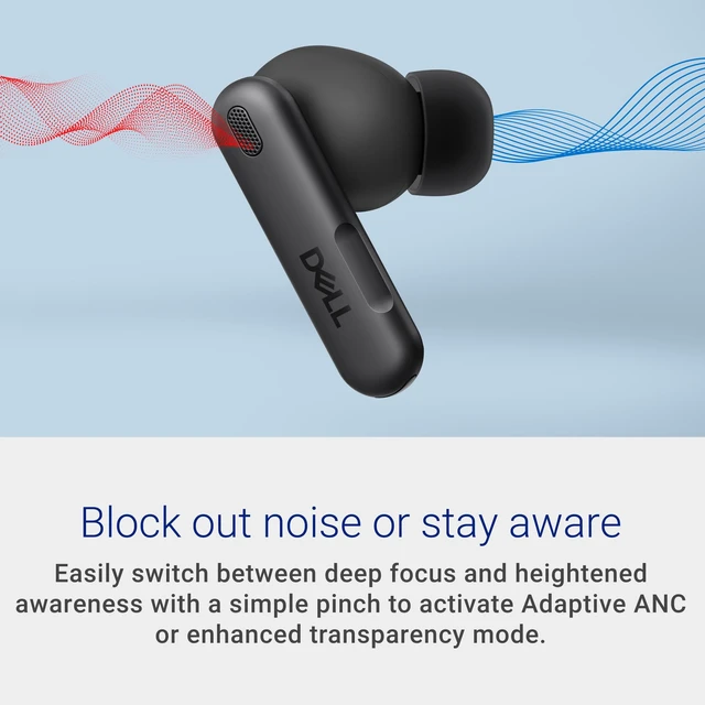 Alt view image 5 of 7 - Pro Plus Earbuds EB525, True Wireless, Noise Canceling, Bluetooth 5.3 Adaptive ANC, Hearing Protection, USB Charging, Teams & Zoom Certified, IP54 resistant, 33 hr listening