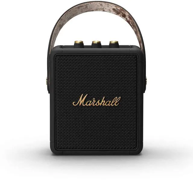 Main image of Stockwell II Portable Bluetooth Speaker, Black and Brass