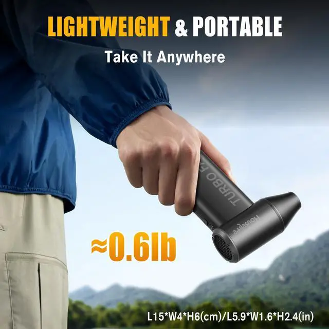 Alt view image 6 of 7 - Compressed Air Duster for Computers Keyboard Cleaning | 150,000 RPM Brushless Mini Blower, 3 Speeds, Magnetic Nozzles, Rechargeable, Reusable Canned Air Alternative, 0.66 Lbs