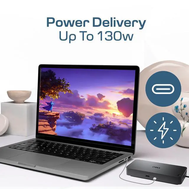 Alt view image 4 of 7 - WD25 Docking Station USB-C Pro Dock, Up to 100W Power Delivery Boomphs Ultimate Performance Dock Solution for Your Workspace