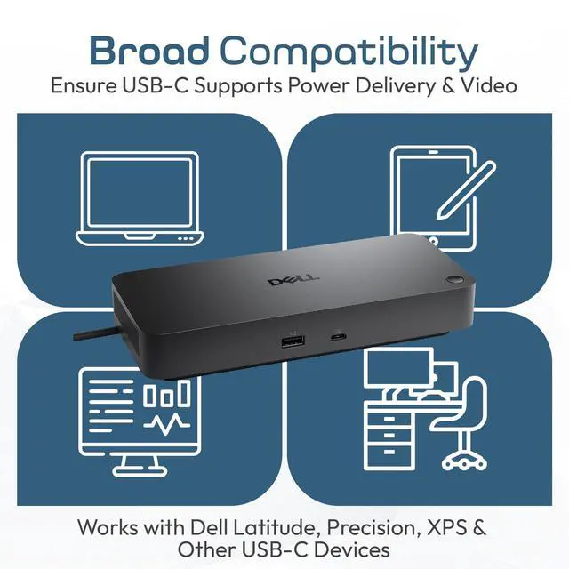 Alt view image 5 of 7 - WD25 Docking Station USB-C Pro Dock, Up to 100W Power Delivery Boomphs Ultimate Performance Dock Solution for Your Workspace