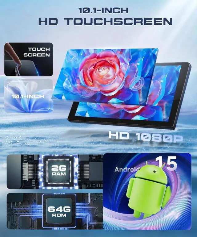 Alt view image 6 of 7 - Android 15 Stereo for Honda Accord 2003-2007 Radio with Wireless Carplay | 10.1 inch 1280*720P IPS Touch Screen Android Auto DSP EQ Built-in GPS MirrorLink 5GWiFi Bluetooth FM/RDS AHD Backup Camera