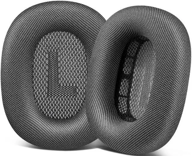 Main image of Ear Cushions for AirPods Max 1 & 2 Over-Ear Headphones Earpads Replacement Covers Cups Pads with Durable Mesh Fabric, Softer Foam - Space Gray