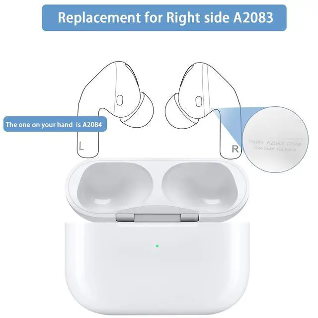 Alt view image 3 of 7 - Original OEM Single Earbud for Right Apple Airpods Pro 1st Gen Earbud,Single Right Ear Side Only(A2083)