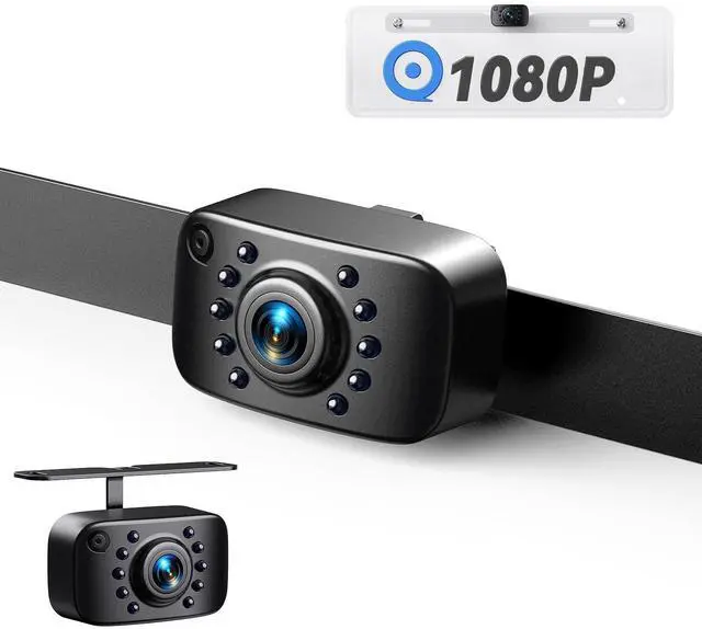 Main image of Backup Camera, AHD & CVBS License Plate Rear/Front View Back Up Camera for Car/Truck/SUV/Pick up, IP69K Waterproof LED Universal Reverse Camera-AGQT01