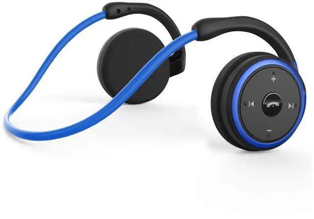Main image of Small Bluetooth Headphones Wrap Around Head - Sports Wireless Headset with Built in Microphone and Crystal-Clear Sound, Foldable and Carried in The Purse, and 12-Hour Battery Life, Blue