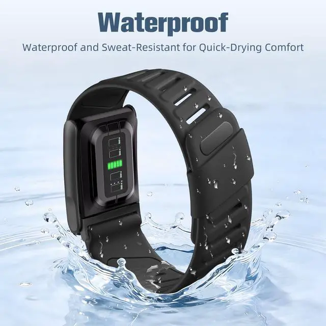 Alt view image 2 of 7 - Sport Band Compatible with Whoop 5.0 Bands One, Peak and Life/MG, Breathable Waterproof Silicone Adjustable Replacement Accessories Strap for Whoop Band 5.0 Fitness Activity Tracker, Black