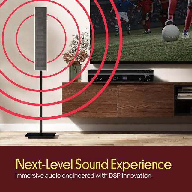 Alt view image 5 of 7 - 5.2 Channel Bluetooth Home Theater Amplifier, 240 watts Peak Power, Microphone Input with Echo for Karaoke, ARC Hi-Def Input, USB-A Input with MP3 Player, FM Radio - PT875BT