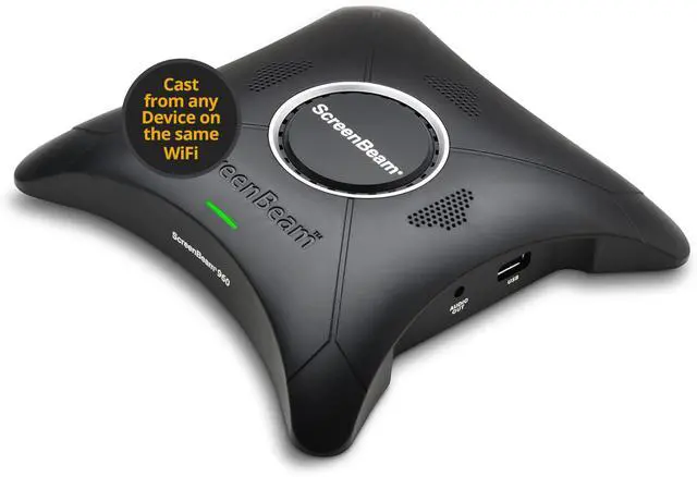 Main image of 960 Wireless Display Receiver Native Screen Mirroring, Supports Windows/Android/Apple Devices, Miracast, Receiver Connects to Display or Projector via USB/HDMI Cable