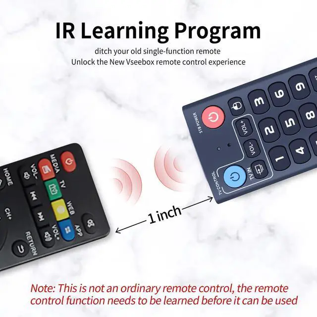 Alt view image 5 of 7 - V3 Pro Replacement Voice Remote Control Compatible with vSeeBox V5 Pro / V3 Plus/V3 Pro / V2 Pro / V1 Pro/V1 Max/Elite/Max