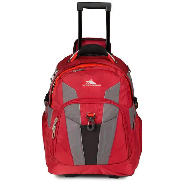 Alt view image 2 of 4 - XBT - Business Rolling Backpack, Carmine/Red Line/Black, One Size