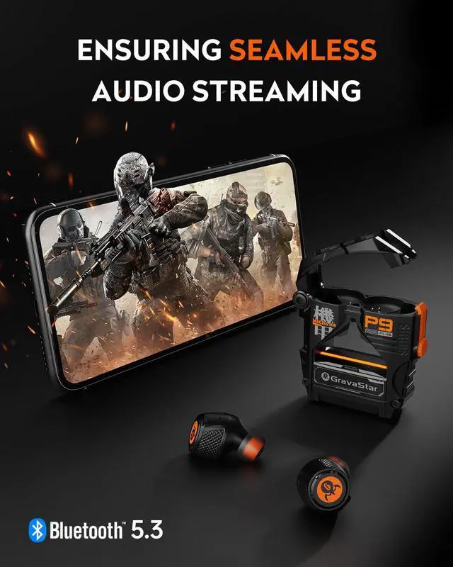 Alt view image 3 of 7 - Sirius Plus True Wireless Earbuds, Bluetooth 5.3 Active Noise Cancellation ANC Headphones, 28H Playtime, ENC Clear Call, Customization App, IPX4 for Sports/Work -Black