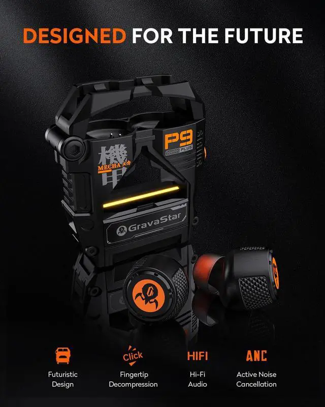 Alt view image 6 of 7 - Sirius Plus True Wireless Earbuds, Bluetooth 5.3 Active Noise Cancellation ANC Headphones, 28H Playtime, ENC Clear Call, Customization App, IPX4 for Sports/Work -Black