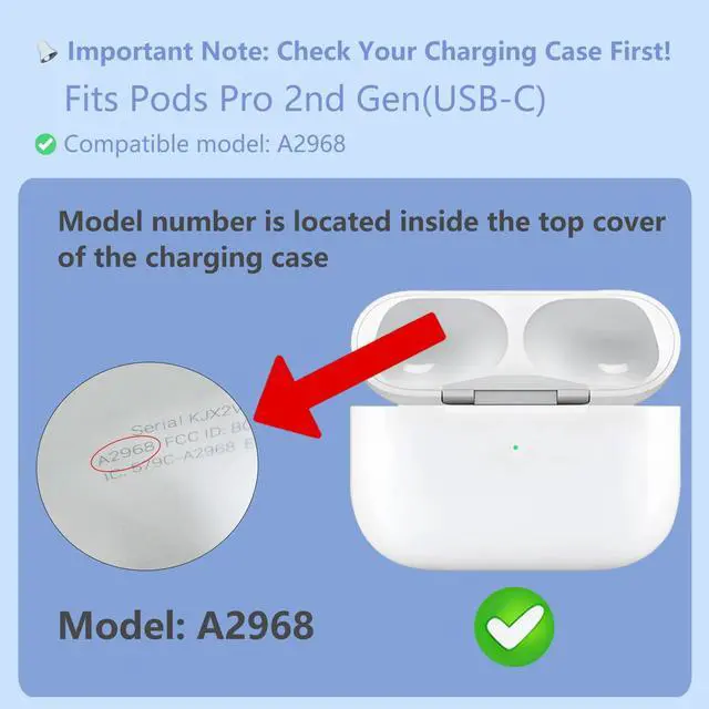 Alt view image 3 of 7 - OEM Single Right Earbuds Replacement for Pod Pro (2nd Generation), A3047, A3048, A3049. Genuine Right Ear Side Only, Compatible Original Air Pro 2 A2968 Charging Case (Right-A3047 A3048 A3049)
