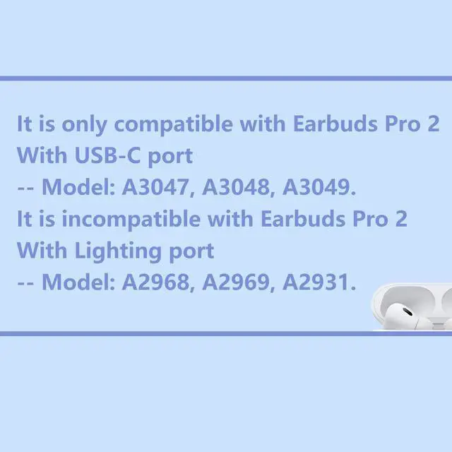 Alt view image 5 of 7 - OEM Single Right Earbuds Replacement for Pod Pro (2nd Generation), A3047, A3048, A3049. Genuine Right Ear Side Only, Compatible Original Air Pro 2 A2968 Charging Case (Right-A3047 A3048 A3049)