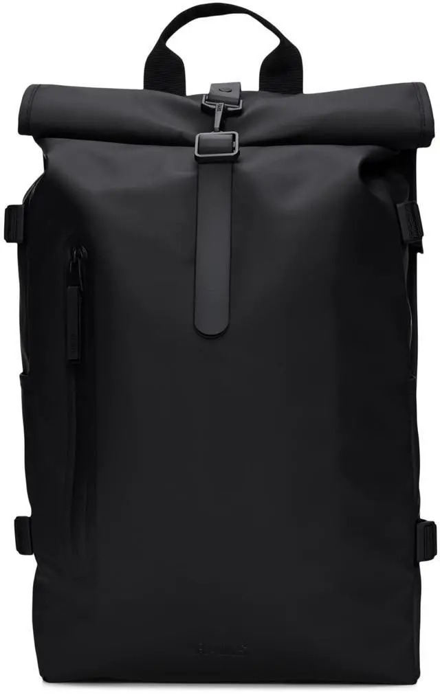 Main image of Rolltop Rucksack Large Waterproof Laptop Backpack for Men, Commuter | Waterproof rolltop backpack with a 16 in laptop pocket and carabiner closure - a commuter bag for cycling, work, and travel