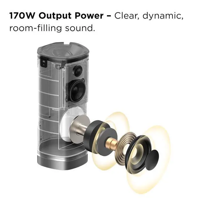 Alt view image 5 of 7 - Z100 Wireless Immersive 3D Home Theater Speaker | Compatible with QM7L and QM8L TV | Dolby Atmos Smart Auto Calibration | Flexible Placement & Modern Design | Latest Model