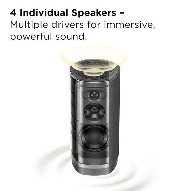 Alt view image 6 of 7 - Z100 Wireless Immersive 3D Home Theater Speaker | Compatible with QM7L and QM8L TV | Dolby Atmos Smart Auto Calibration | Flexible Placement & Modern Design | Latest Model
